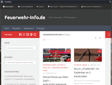 Tablet Screenshot of feuerwehr-info.de